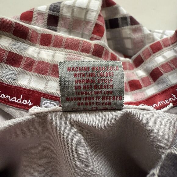 Men’s Ecko Unlimited Red/Black Plaid Short Sleeve Button-Up Shirt Size XL - Picture 8 of 8